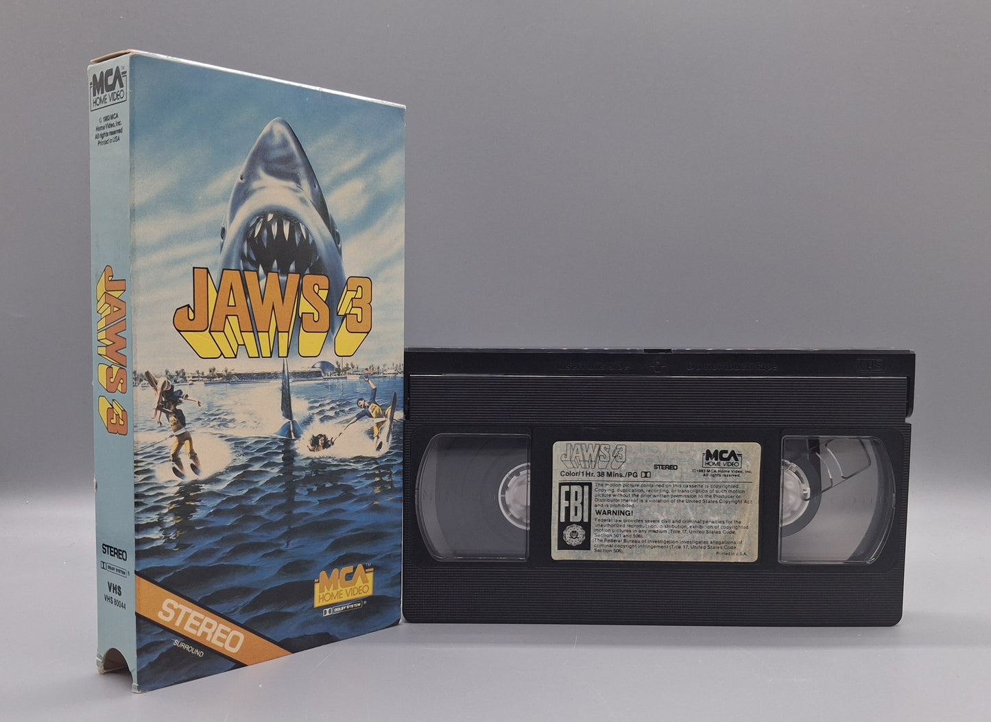 JAWS 3 (1983) used US VHS