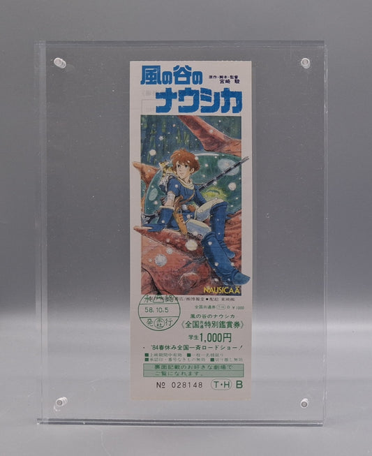 Nausicaa of the Valley of the Wind ( 1984) Studio Ghibli unused movie ticket