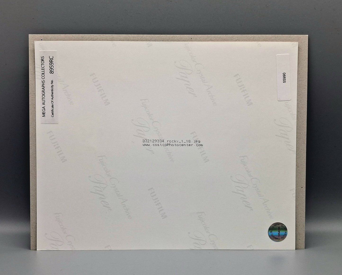 Authenticated Autographs of Sylvester Stallone & Talia Shire
