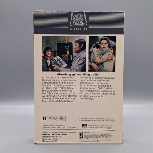 The Omen (1976) unused VHS 2nd print
