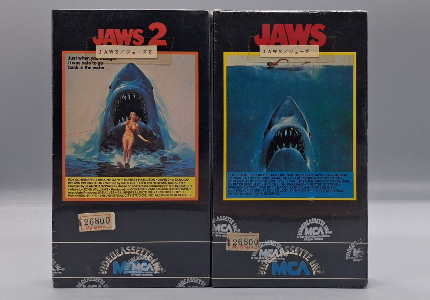 Jaws 1 & 2 sealed 2nd print VHS